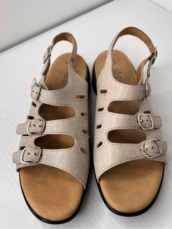 SAS Mystic Slingback Sandals Comfort Tripad Beige Leather Womens Sz 9 Narrow NEW main image 12